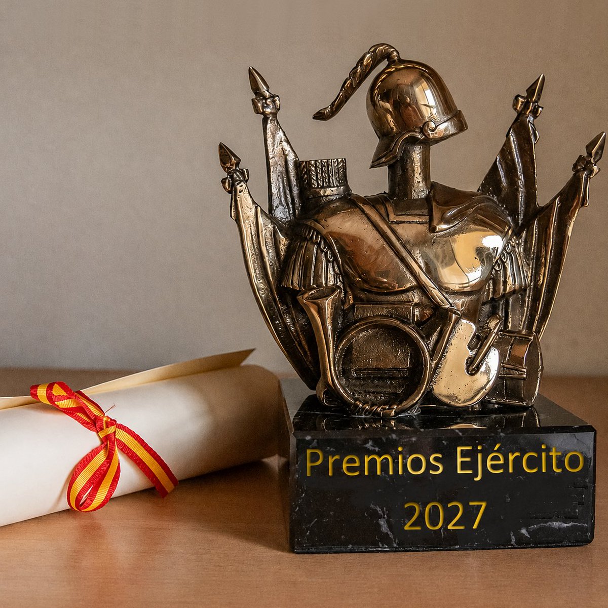DHCM_ET's tweet photo. PREMIOS EJÉRCITO. Convocada la 61ª edición de los premios, cuya finalidad es propiciar la creación artística y literaria referida a las múltiples actividades del ET en el marco de las FFAA, y fomentar el conocimiento y divulgación de la vida militar. #IHCM #PremiosEjército https://t.co/bgccn0TyOo