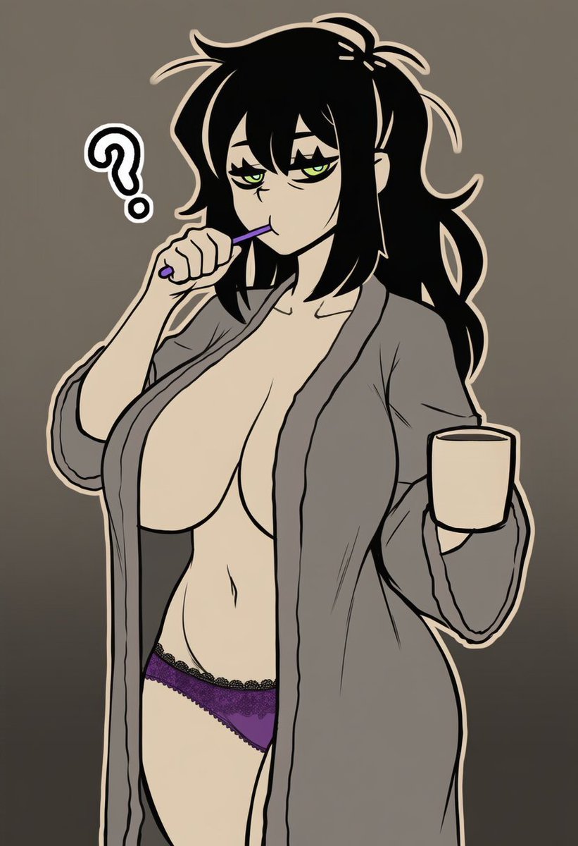 nextd00rhag's tweet photo. ㅤ
ㅤ
❝ The hell are you looking at .ᐣ Surprised I even got up this early. . .ᐣ ❞

Renee was doing what most humans do when they get up, well the ones that care about themselves to be specific. . Though her choice of clothing was leaving 𝙇𝙄𝙏𝙏𝙇𝙀 to the imagination—
ㅤ
ㅤ https://t.co/MGJsqUtBKX