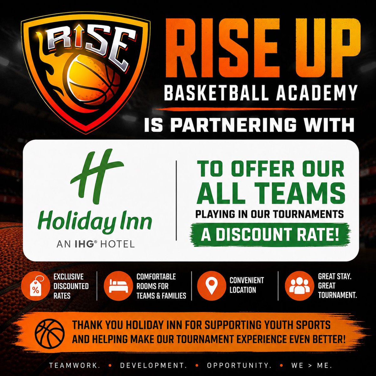 TeamRiseUp701's tweet photo. Exciting news for all the teams traveling to participate in our tournament this fall and winter. 🙌 https://t.co/yJxv0KHusz