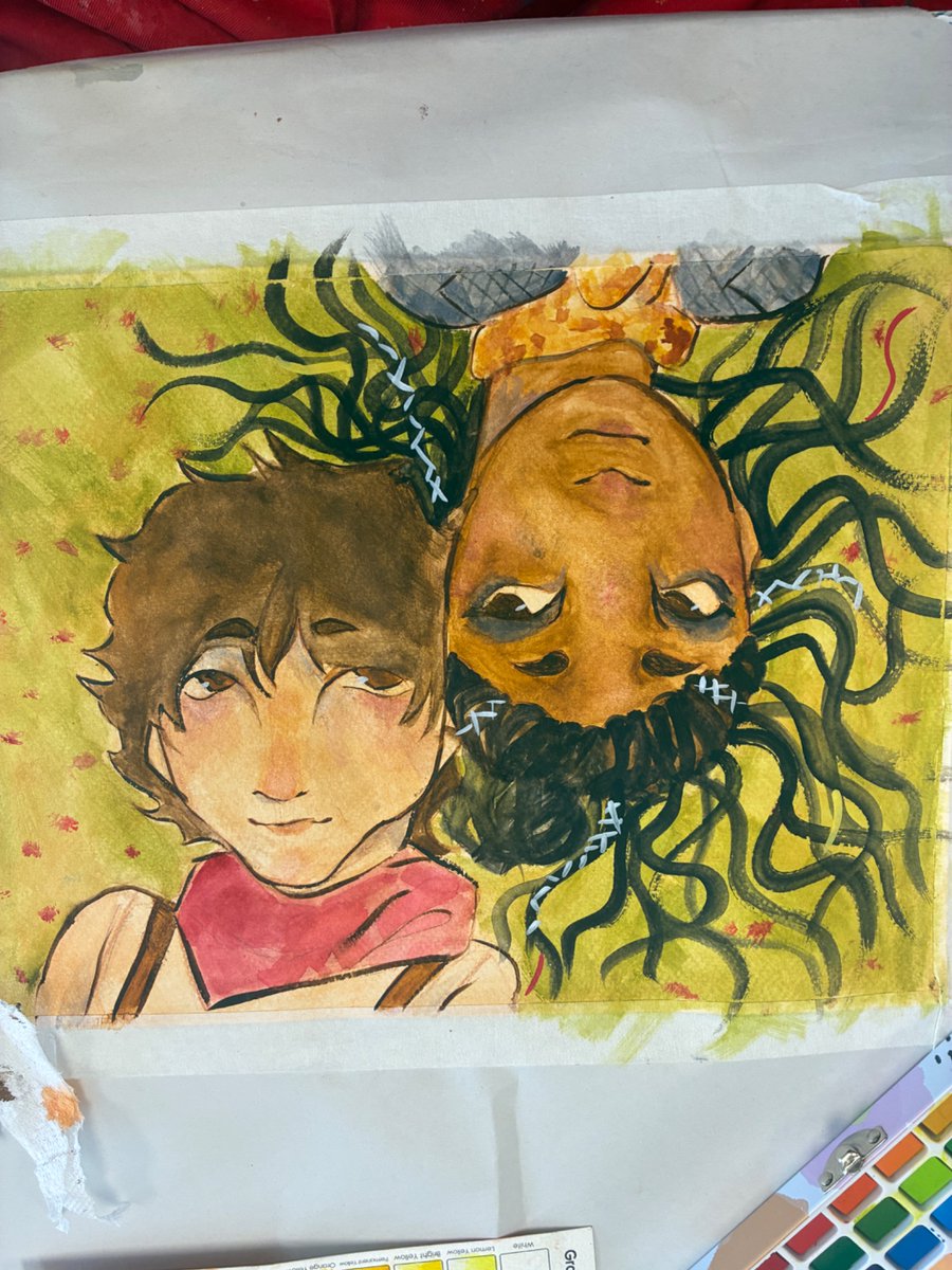 CasTheEVIL's tweet photo. finished piece ! #hadestown #jackwolfe #morgandudley ♥️♥️ https://t.co/B177xCxddH