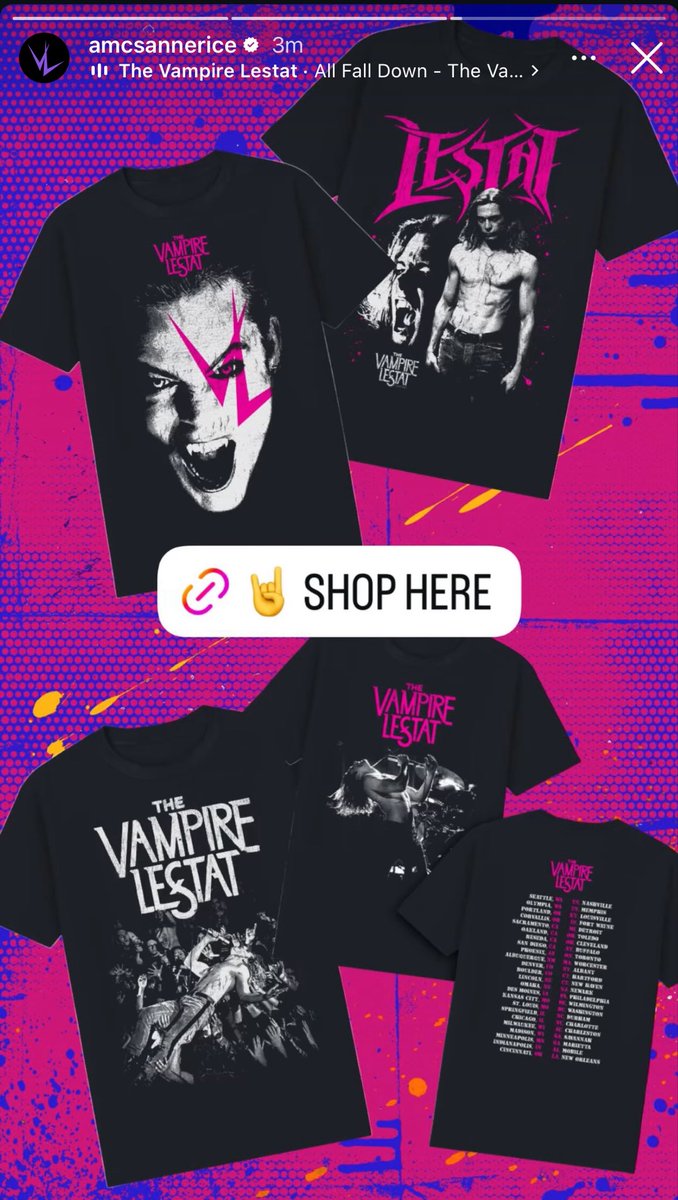 iwtvupdates's tweet photo. Shop the new The Vampire Lestat collection on Amazon now! 
🔗: https://t.co/KOArecxN8v https://t.co/u5oCaIJAHj