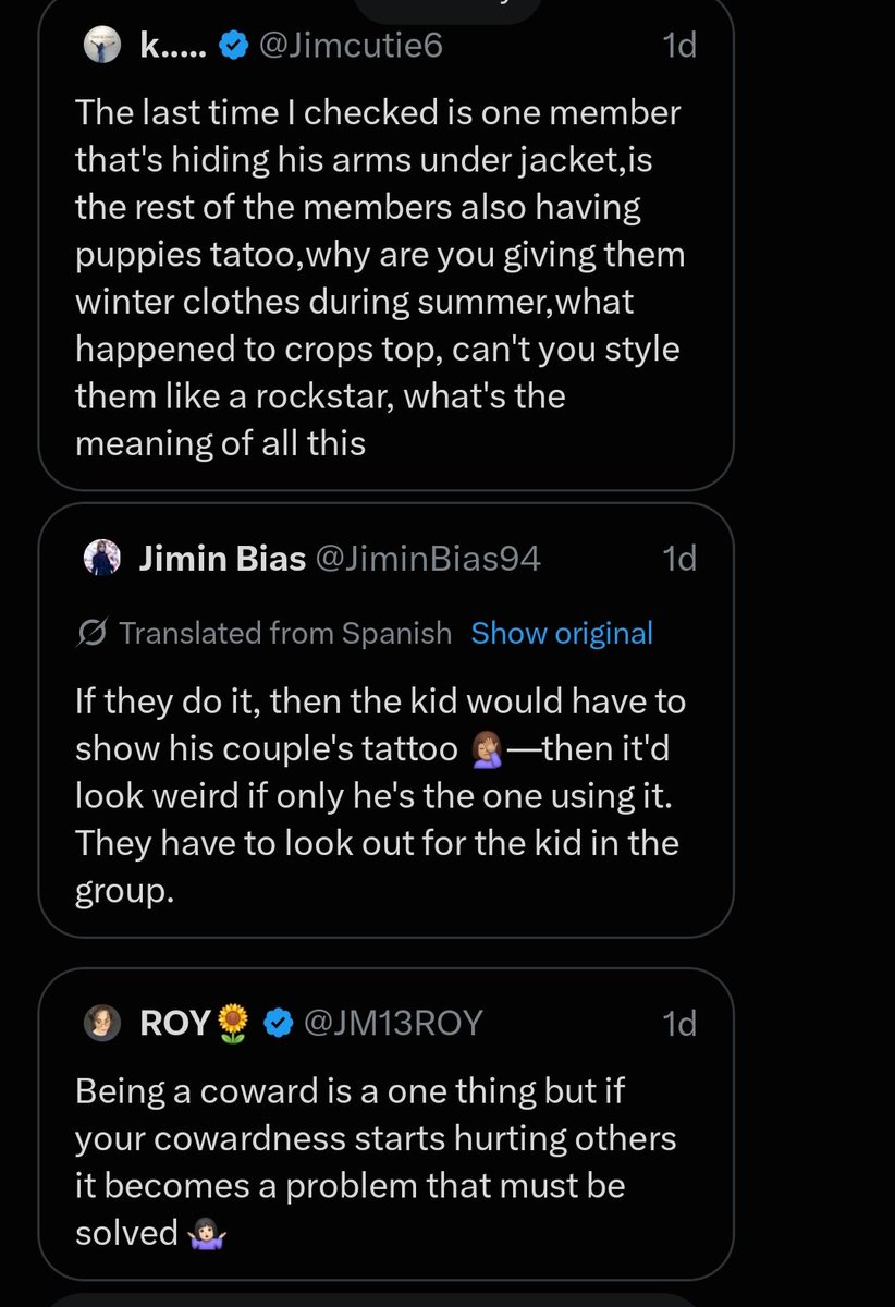 protectforjjk's tweet photo. ‼️ It's disturbing how PJMs and some Armys are weirdly fixated on 🐰 and constantly insert themselves into every aspect of his life. Mind your own business and stop acting like you're entitled to his every move. The subtle shades are not ignored.

Report the accts below NOW 👇🔻 https://t.co/kwWjSRskqJ
