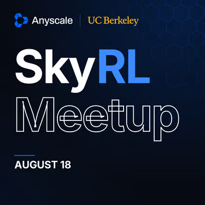 sumanthrh's tweet photo. Join us for the first-ever SkyRL Meetup!

It's been a year since we released the SkyRL library. SkyRL now has 2k+ GitHub stars and a growing user base in academia and industry, including researchers from Stanford, CMU, UC Berkeley, Microsoft AI, Datadog, and more.

We're hosting a SkyRL Meetup on August 18th at the Anyscale office in SF. We have a special set of lightning talks:

🔗 Making frontier RL training accessible to everyone, from @trajectorylabs
🐶 Post-training an SRE agent with SkyRL, from @datadoghq
⚡️ Scaling RL with SkyRL on AMD GPUs, from @AMD
🧑🏻‍💻 Training knowledge work agents with SkyRL, from the SkyRL team (@charlie_ruan)

We’ll also do a deep dive into the library and talk about the road ahead. More details here: https://t.co/UOWfaaWRIU