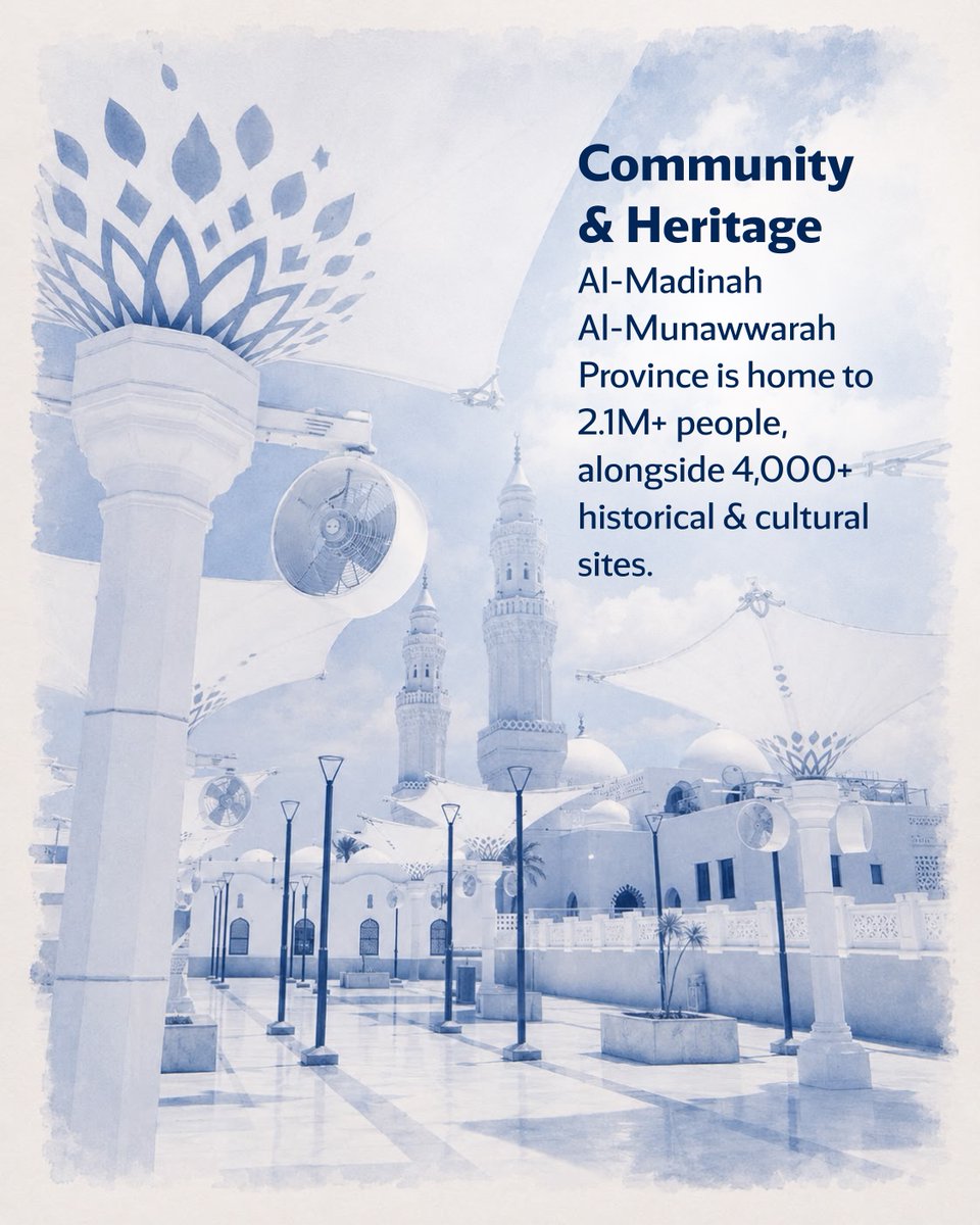 CICSaudi's tweet photo. In Madinah, urban transformation preserves identity and elevates quality of life, honoring heritage while building for the future. @imarat_almadina