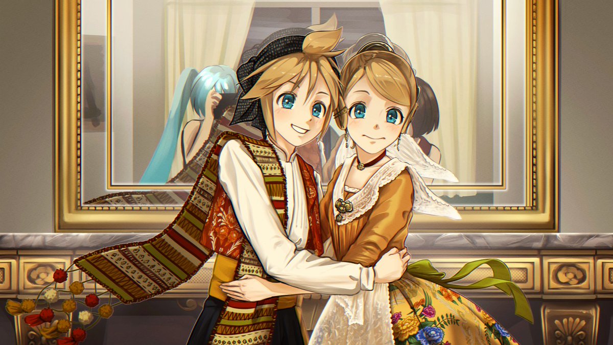 IriKnight's tweet photo. Rin and Len in traditional Valencian Fallas attire. 🎆
I really enjoyed designing their little outfits. Don't they look cute? 🥹
It's not even Fallas right now...
#鏡音レン #鏡音リン #ボカロ #イラスト https://t.co/bFA9XxJFvR