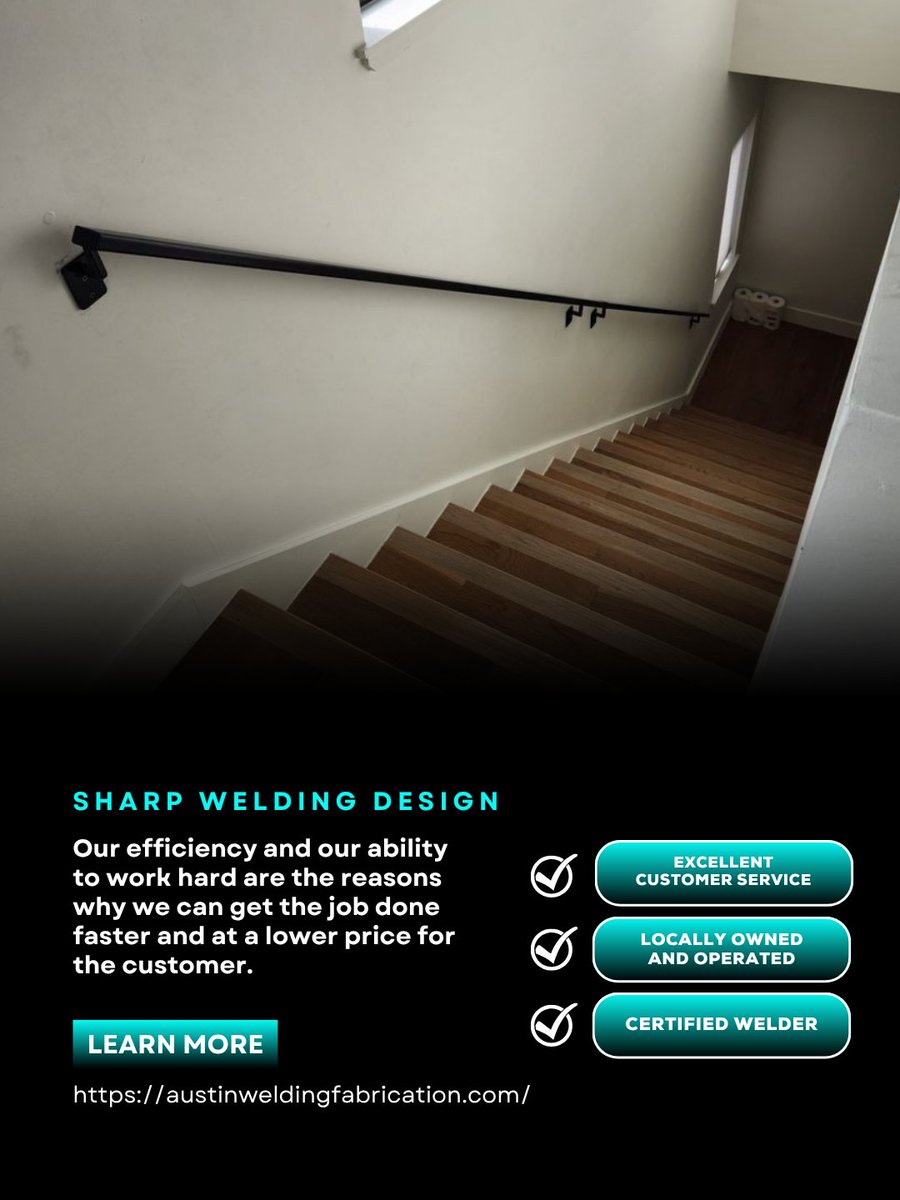 SharpWelding's tweet photo. Proper railings help create safer movement through homes, walkways, and entrances. We install handrails built for support, durability, and daily use. Lock in an appointment to compare options with us. #Handrails #SecureDesign
https://t.co/yNrRY8mAfK https://t.co/LzCzLDUkvt
