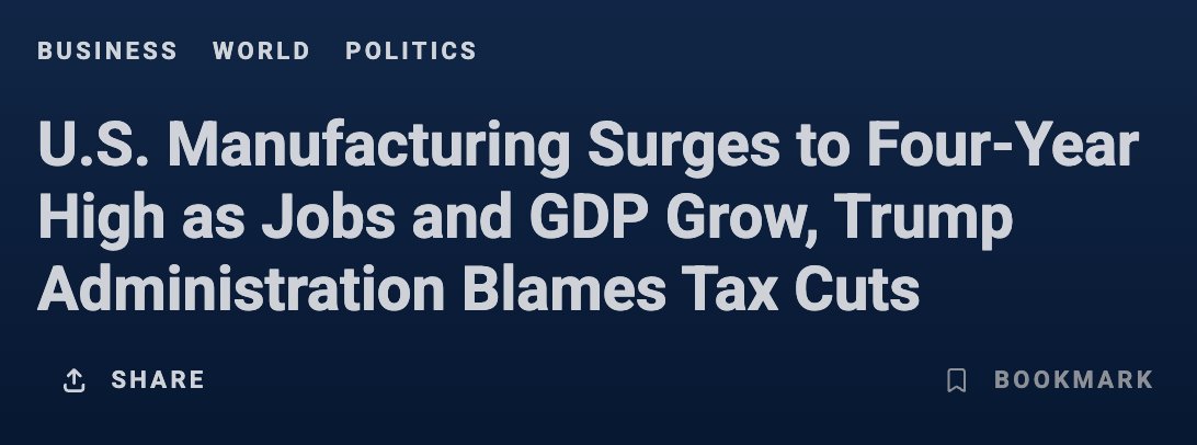 CynicalPublius's tweet photo. I'm gonna do an "I told ya so."
I told you so that it takes time to rebuild manufacturing capacity but if you can be patient and stand firm you'll see amazingly positive economic effects by the end of Trump 47's term.
We're starting to see those effects, like spring flowers breaking through the snow.