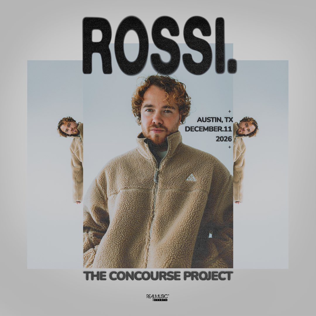 concourseproj's tweet photo. HEADLINE DEBUT INCOMING // We’re cooking up a big one with @_Rossidj in ATX on December 11th! ✈️

Tickets go on sale this Thursday, August 6th at 11am CT at https://t.co/likgqZYBWC 
// set those reminders! https://t.co/Z8PMQl9lQU