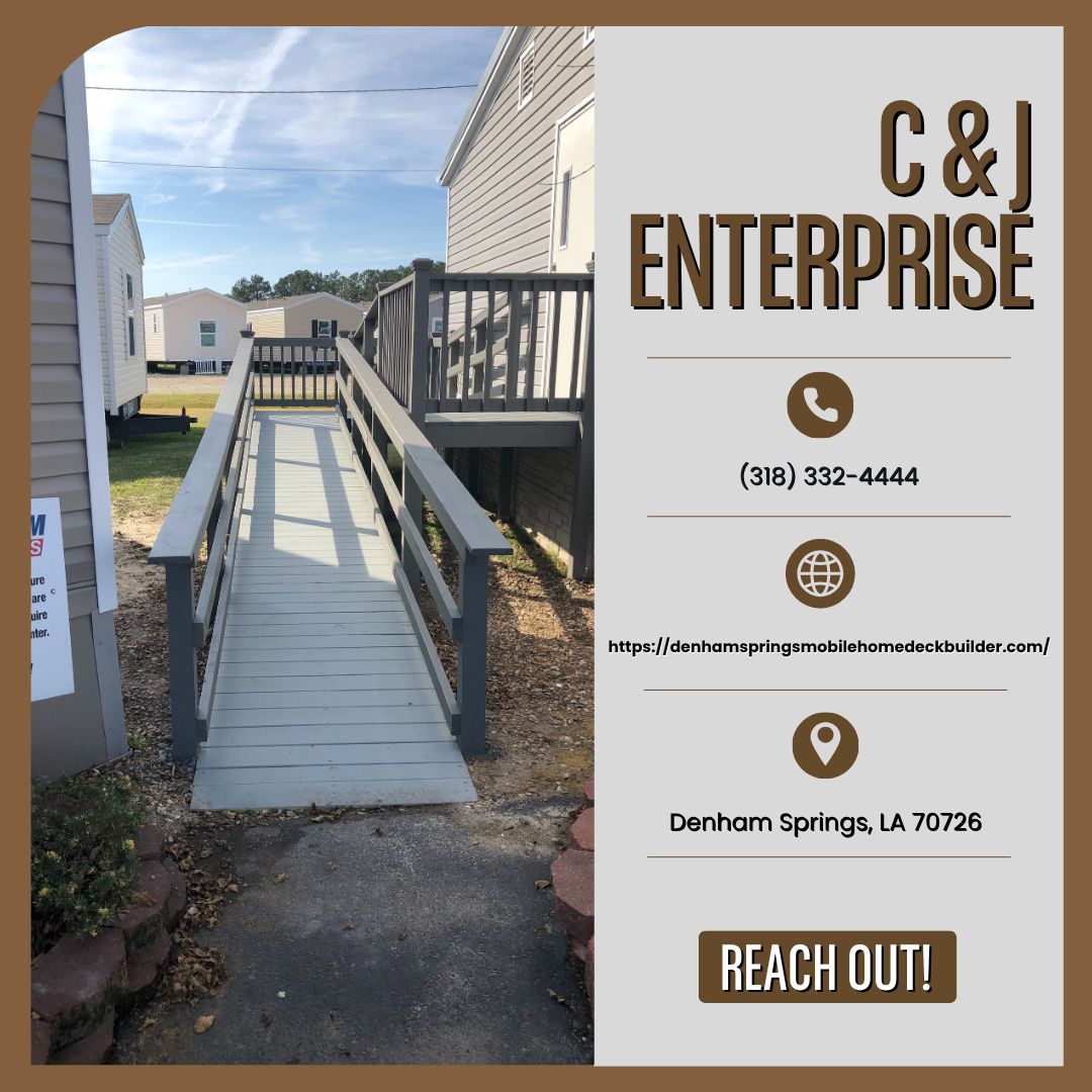 CJEnterprise3's tweet photo. Comfort and accessibility should go hand in hand. Our handicap ramps are built to help improve entry and exit for your home. Reach out today, and let's get your project underway.
#HandicapRamps
https://t.co/ev438YLCKx https://t.co/fC7Gnmus3H