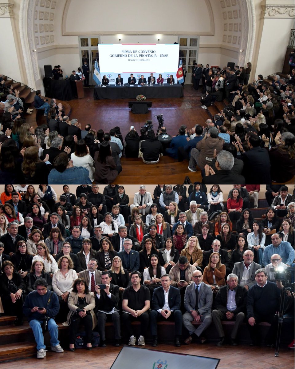 EliasSuarezSDE's tweet photo. 📚 Más oportunidades para fortalecer la carrera #docente en Santiago del Estero

Junto a la @UNSEoficial y el Consejo General de Educación, ponemos en marcha un Trayecto Formativo Pedagógico Administrativo-Normativo destinado a los aspirantes a cargos jerárquicos de los niveles Inicial, Primario y Secundario, brindando herramientas para fortalecer el liderazgo, la gestión educativa, la construcción de consensos y la conducción institucional.

Este trayecto formativo será requisito para la continuidad del proceso concursal y reconocerá el mérito de quienes lo completen con un puntaje para el próximo Listado de Orden de Mérito Ordinario.

El proceso concursal avanza conforme al cronograma previsto. Tras la preinscripción obligatoria (online) y la ratificación de la inscripción presencial y personal ante el CGE, actualmente se desarrolla la etapa de valoración de títulos y antecedentes.

📅 Cronograma:
* 9 de agosto: publicación del Listado Provisorio.
* 19 de agosto: publicación del Listado Definitivo.
* 20 de agosto: inicio del Trayecto Formativo para los aspirantes incluidos en el listado definitivo.

El concurso contempla 337 cargos jerárquicos titulares en toda la provincia (80 para Nivel Inicial, 175 para Nivel Primario y 82 para Nivel Secundario), con 1.173 docentes inscriptos que participan de esta instancia.

Ratifico y sostengo que la vanguardia de la educación deben ser los docentes, quienes deben liderar la educación en nuestra provincia, porque son los hacedores del presente y el futuro de Santiago del Estero.