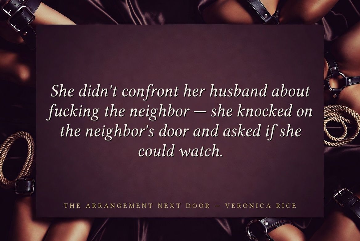 VeronicaRiceEro's tweet photo. From The Arrangement Next Door https://t.co/sgWyvu4Qth