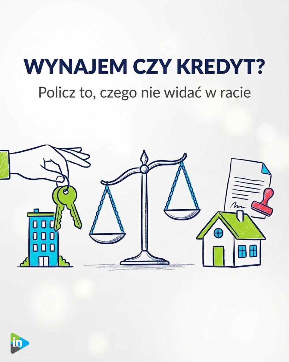 macioszek_aw's tweet photo. Wynajem czy kredyt: rata to nie cały koszt posiadania.

Koszt wejścia: notariusz, wpisy do księgi wieczystej, PCC 2% na rynku wtórnym (pierwsze mieszkanie zwolnione).
Koszt trwania: fundusz remontowy, podatek od nieruchomości, naprawy.
I horyzont: na ile lat zostajesz. https://t.co/IE4GMw2Xl3
