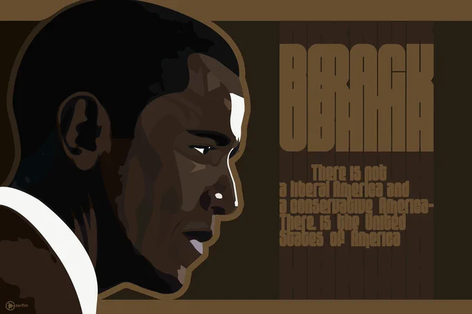 Illustration of Barack Obama by Benjamin Jancewicz