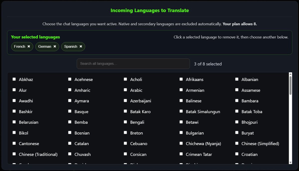 ChatTranslator tweet picture