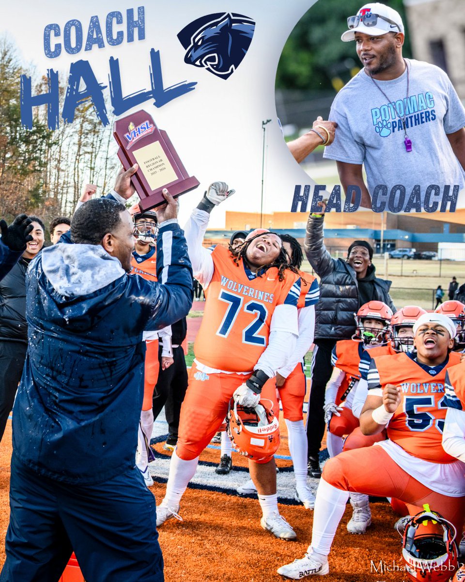 BluebloodFB's tweet photo. Hope everyone is as excited as we are about this upcoming football season! Introducing the new coaching this over the next couple of days. First we have our new HC Coach Hall! Be on the lookout for offensive position coaches today and tomorrow! #bluebloods https://t.co/3Sqa5KTmNY