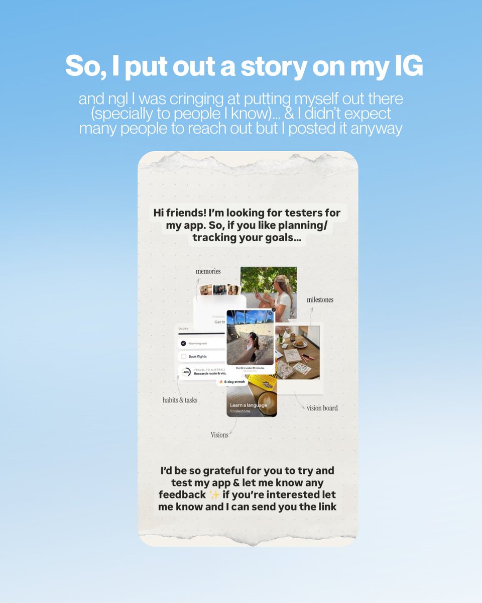 letannacook's tweet photo. lil update: my app is ready (!!) and now I need testers. So I put myself out there and asked my friends + followers for help, and it reminded me of my favourite saying: "if you don't ask, you don't get." Feeling very grateful for everyone who's willing to test it 💛 #shipaton https://t.co/ihW7bghfYI