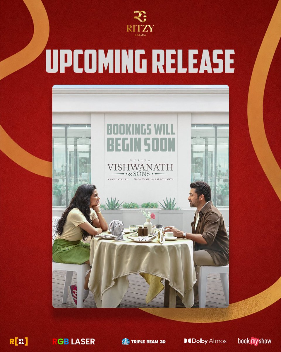 RitzyCinemas's tweet photo. #VishwanathandSons in Your Ritzy Cinemas ❤️
Releasing this Aug 14th !! https://t.co/3CfK06EqH9