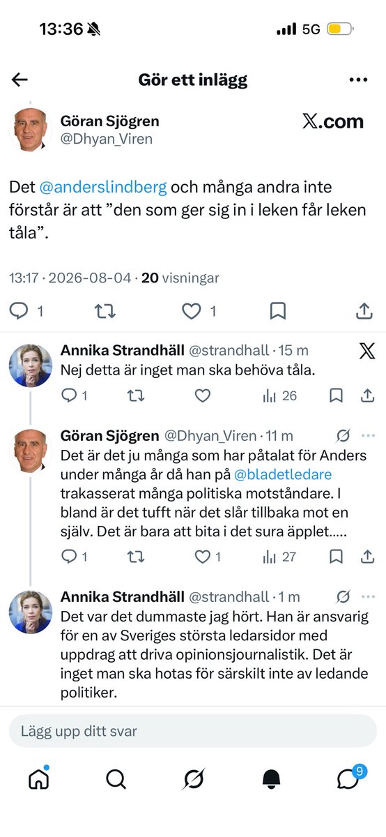 strandhall's tweet photo. Agerandet verkar vara allmänt vedertaget hos SD företrädare. https://t.co/Yo72n58Zek
