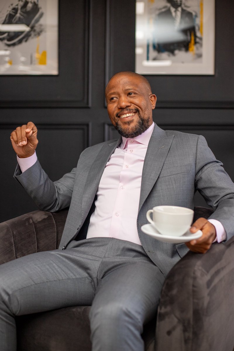 TshepoTsala's tweet photo. A Grey RFM 2 Piece Suit, with our Pink 100% Cotton Shirt👌🏾🪡🧵 https://t.co/RMrcDngD7Z