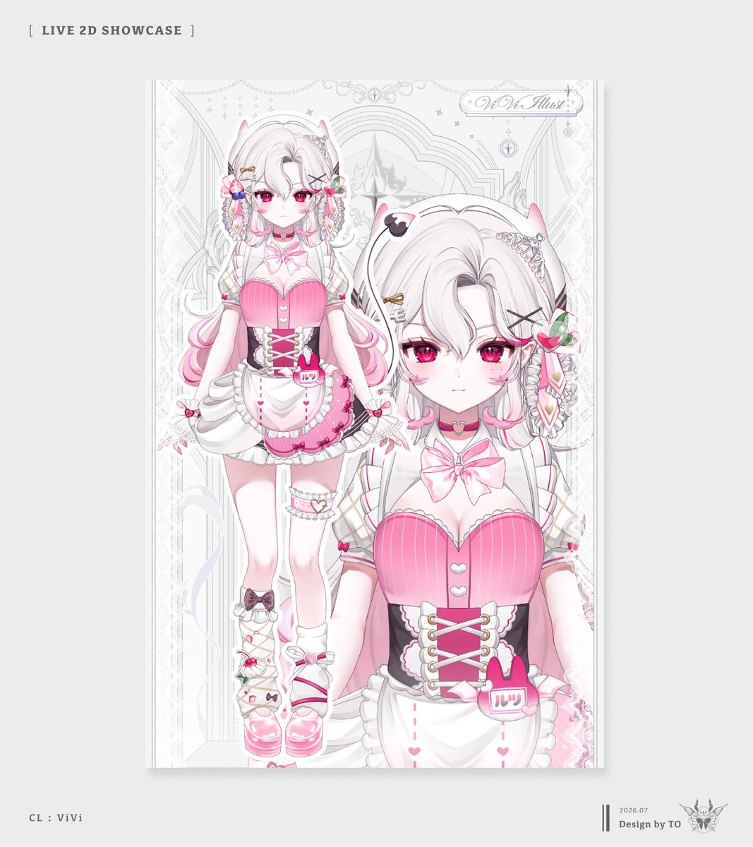 ruvyxvx's tweet photo. 【ᴡᴏʀᴋ】
ViVi様(@ViVi_illust__)のLive2Dショーケーステンプレートデザインを担当しました .ᐟ

ご依頼いただきありがとうございました💜

#Live2D #Live2DShowcase https://t.co/Bt7bYKJb6t