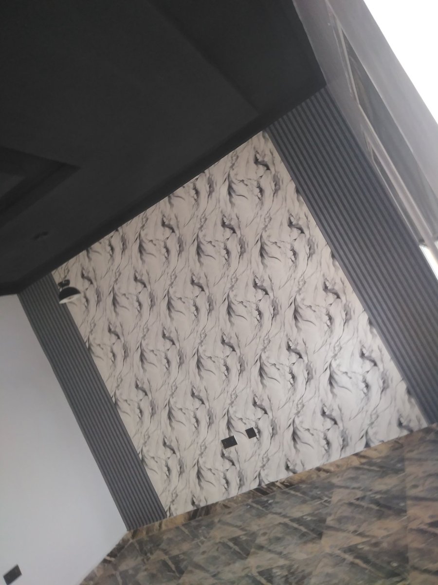 draynzyilben's tweet photo. With just ₦50k or less, you can transform your wall into this. Quality wallpaper installation that gives your space a fresh, elegant look. ✨ https://t.co/Ff662v5Bri