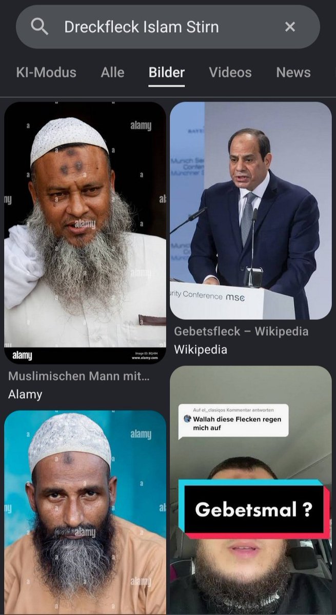 1878AIC's tweet photo. @Hanabilah_108 @Mbakaza4L ❤️‍🔥 Shalom!

🔹️ PROOF
google images in german:
"dirty spot islam forehead"

🔹️ CONCLUSION
more islam = more head sickness

🔹️ POOR ABUSED AISHAS
no blessings, no products

They have to repent!

THEY NEED 👑✝️ GOD
= ZECHARIAH 12:10 = JOHN 1:12 ❤️‍🔥 https://t.co/n5ofZ0fUPr