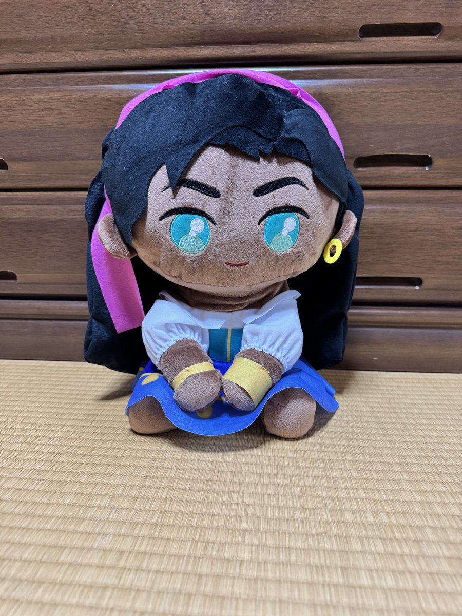 hs27pfl's tweet photo. @tikutaku1970 🔔マイ初日です🤭パンフを見るのも楽しみです。ちくたくさんは泰明三体カジモドは未見ですか？
明日はお荷物になるので、このエスメラルダはお留守番です🤭 https://t.co/brLO2bHMyj