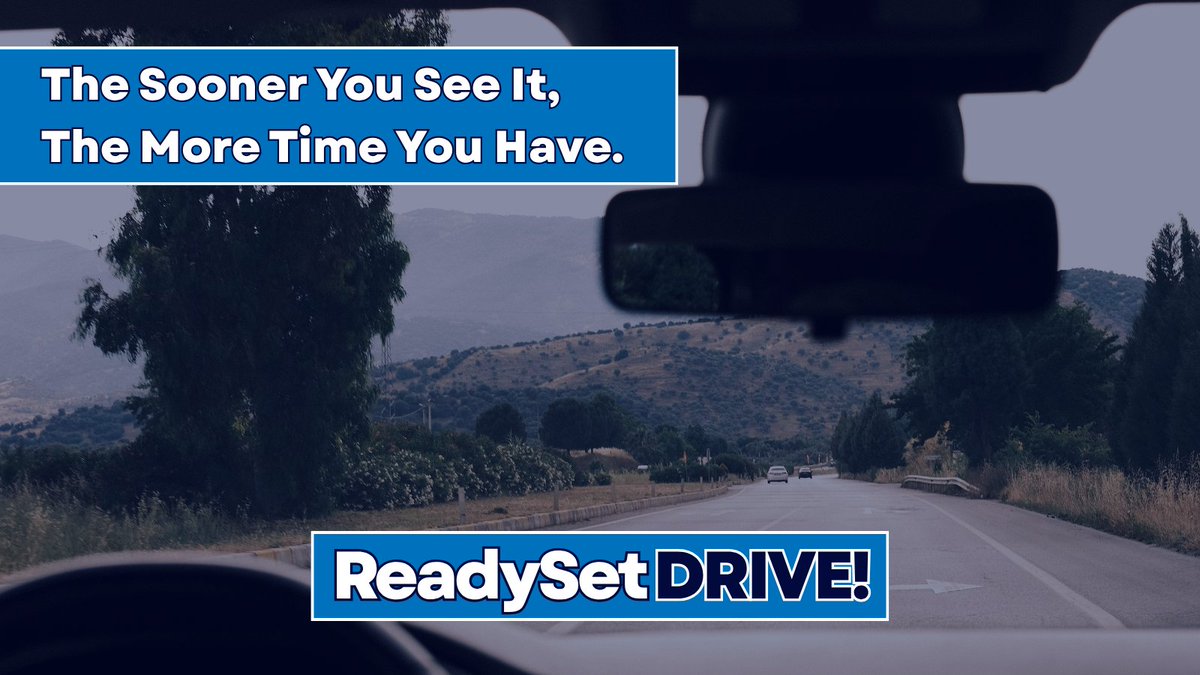 ReadySetDriveMN's tweet photo. The sooner you see what's ahead, the more time you have to make a good driving decision.

https://t.co/ipF8nkg9OW

#ReadySetDrive #DriverEducation https://t.co/Ilp5Bx4OYU