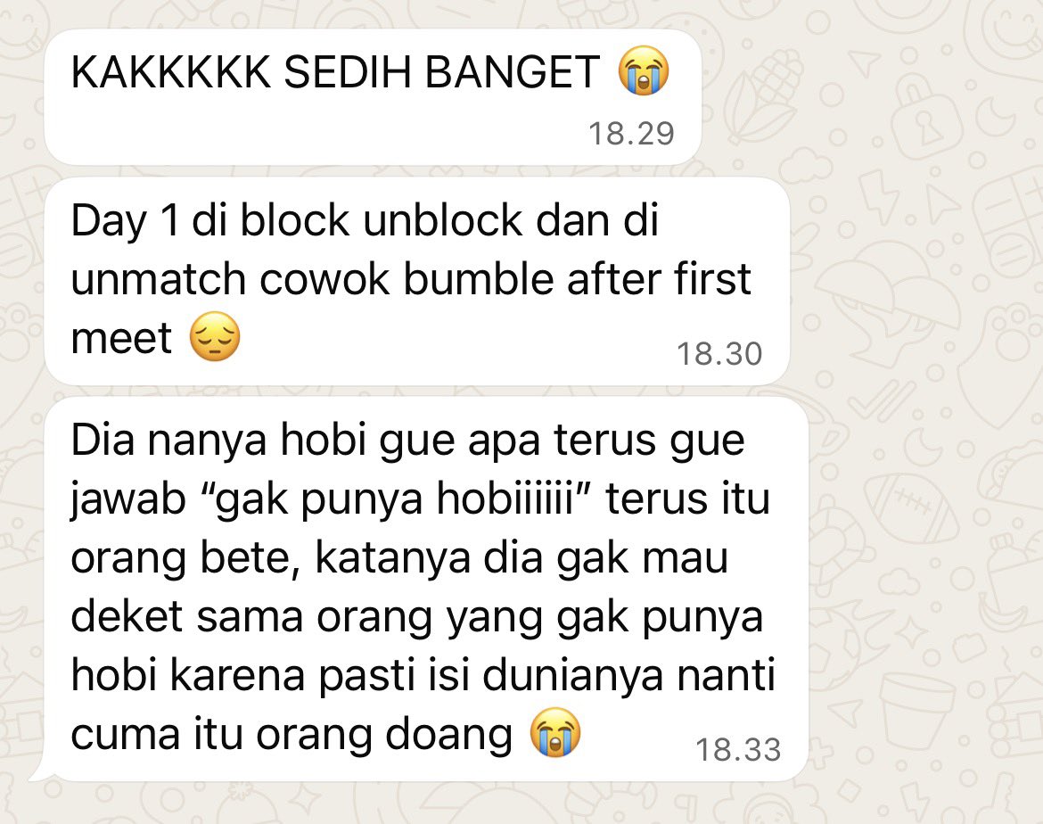 ofBleuMoon's tweet photo. emang salah ya kalo ada orang yang gak punya hobi? https://t.co/XSOd3hc4Pa