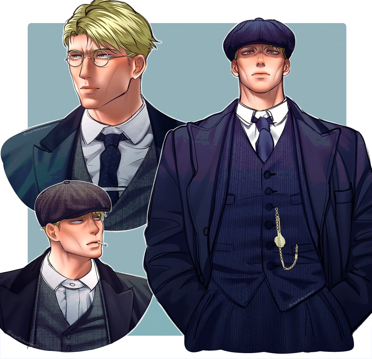 HiragiiTsukasa's tweet photo. Nanami x Peaky Blinders https://t.co/Jjo1cwj0BP