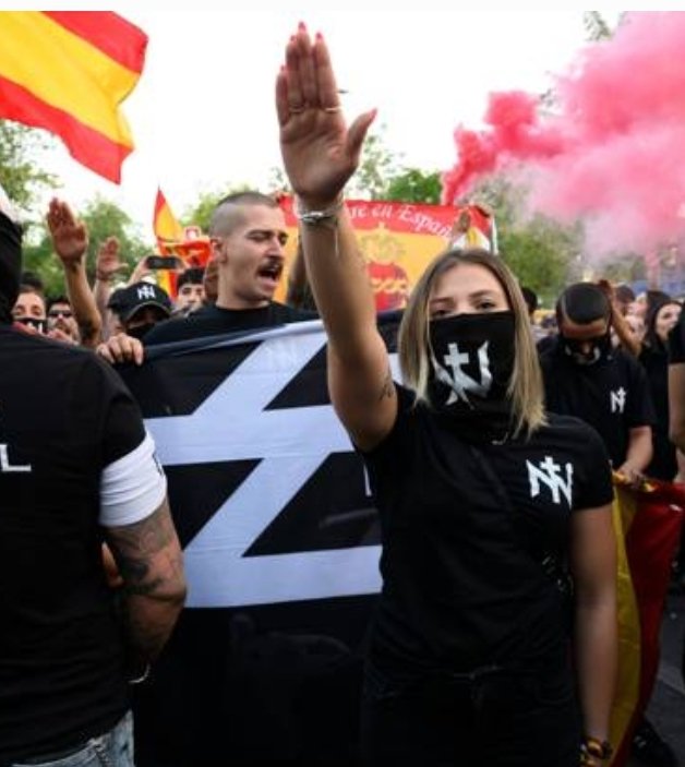 Jones1535898's tweet photo. 🇨🇵  Tu ne verras jamais de signes nazis en France, et c'est une chance.

🇪🇦💀 Ce comportement ne relève pas de la liberté d'expression, mais constitue une infraction liée à l'exhibition de symboles fascistes, à la provocation à la haine ou à l'apologie de crimes contre l'humanité https://t.co/SE3Iupuuyo
