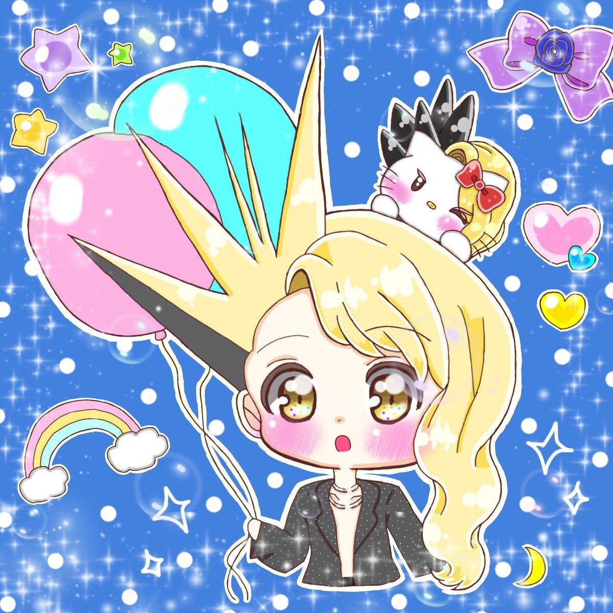 yuha_mohumohu's tweet photo. #イラスト
#YOSHIKI
#XJAPAN

ハマりたての頃の絵柄のウニよっちゃん💛🩵 https://t.co/8j8kReGNOf