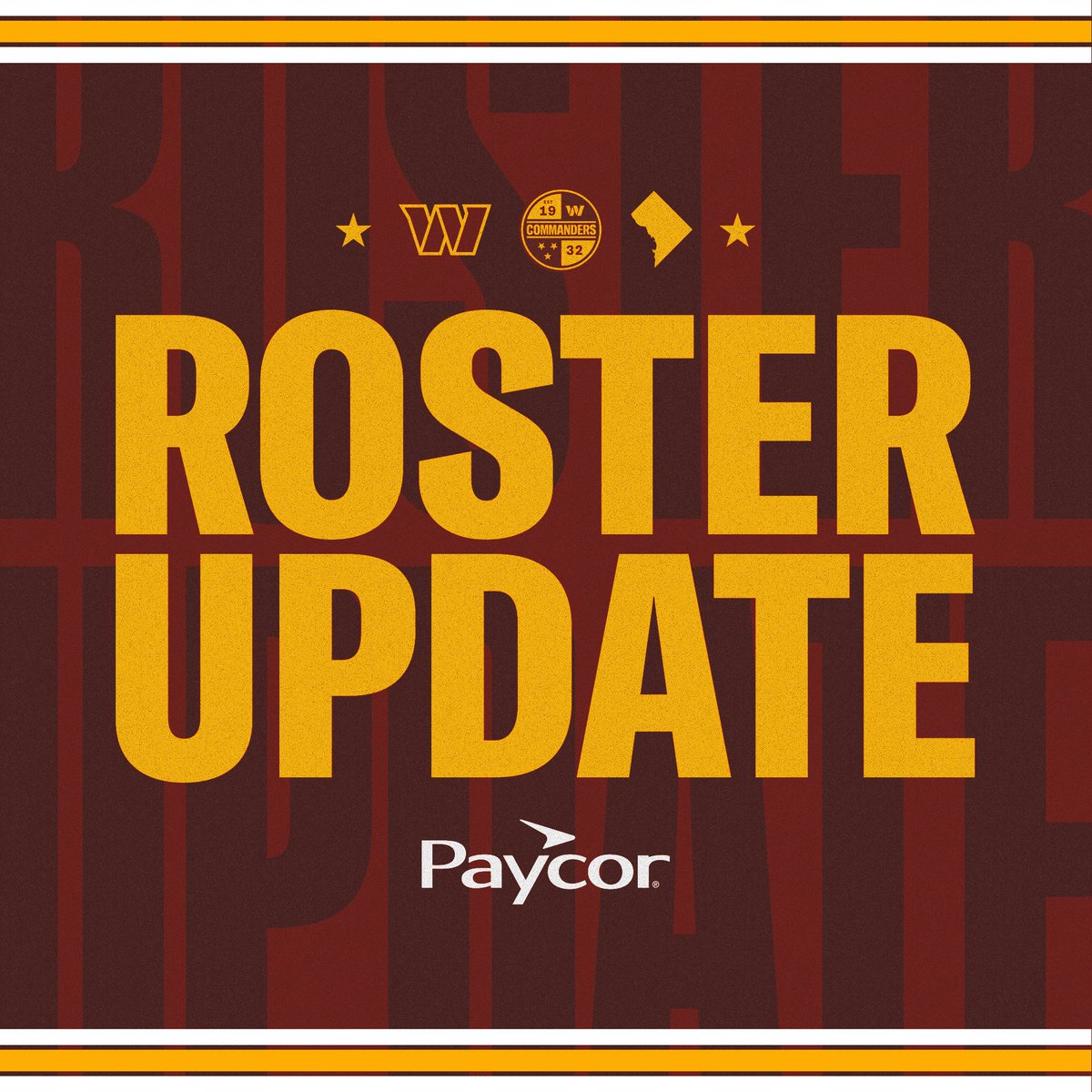 Commanders's tweet photo. We have made the following roster moves:
- Signed CB Fabian Moreau
- Placed CB Ahkello Witherspoon on the Reserve/Retired List https://t.co/2SmO98Sv2T