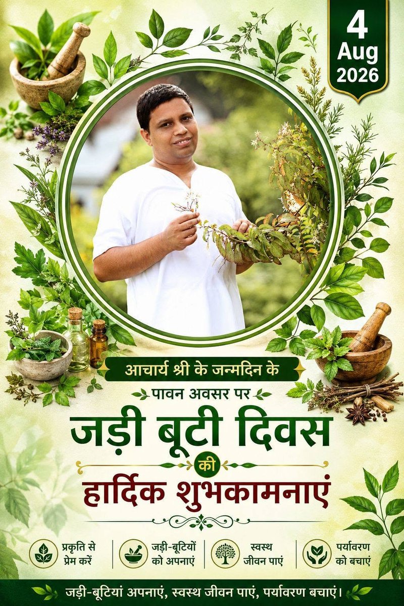 sunitagujar4's tweet photo. "महाजनो  येन गत:स पन्था:"
"ऋषीणां चरितं सत्यम्"
वर्तमान युग के धन्वंतरी
पतंजलि_योगपीठ के संस्थापक, परम श्रद्धेय स्वामी जी महाराज के सपनो को पूरा करने वाले परम पूज्य आचार्य श्री को जन्मदिन की हार्दिक शुभकामनाएं 
@Ach_Balkrishna 
@swamiramdev3 
@Sadhvi_Devpriya 
@mpysrajasthan https://t.co/GuS7MJG71q
