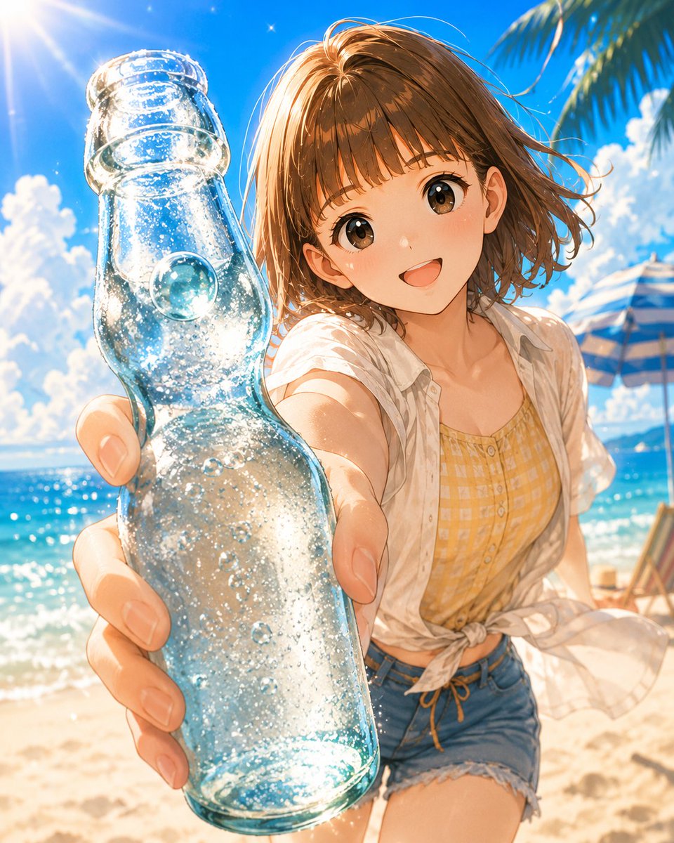 usakei0425's tweet photo. やっと東北も梅雨明けしたので、
爽やか夏仕様プロンプトをお試ししました🍹✨
正統編と番外編？に分けてお送りします🤣💦
正統編は女性陣で爽やか＆可愛く😍🍹💕
#NocteaTina #オリキャラ https://t.co/UjBvEpq5ra
