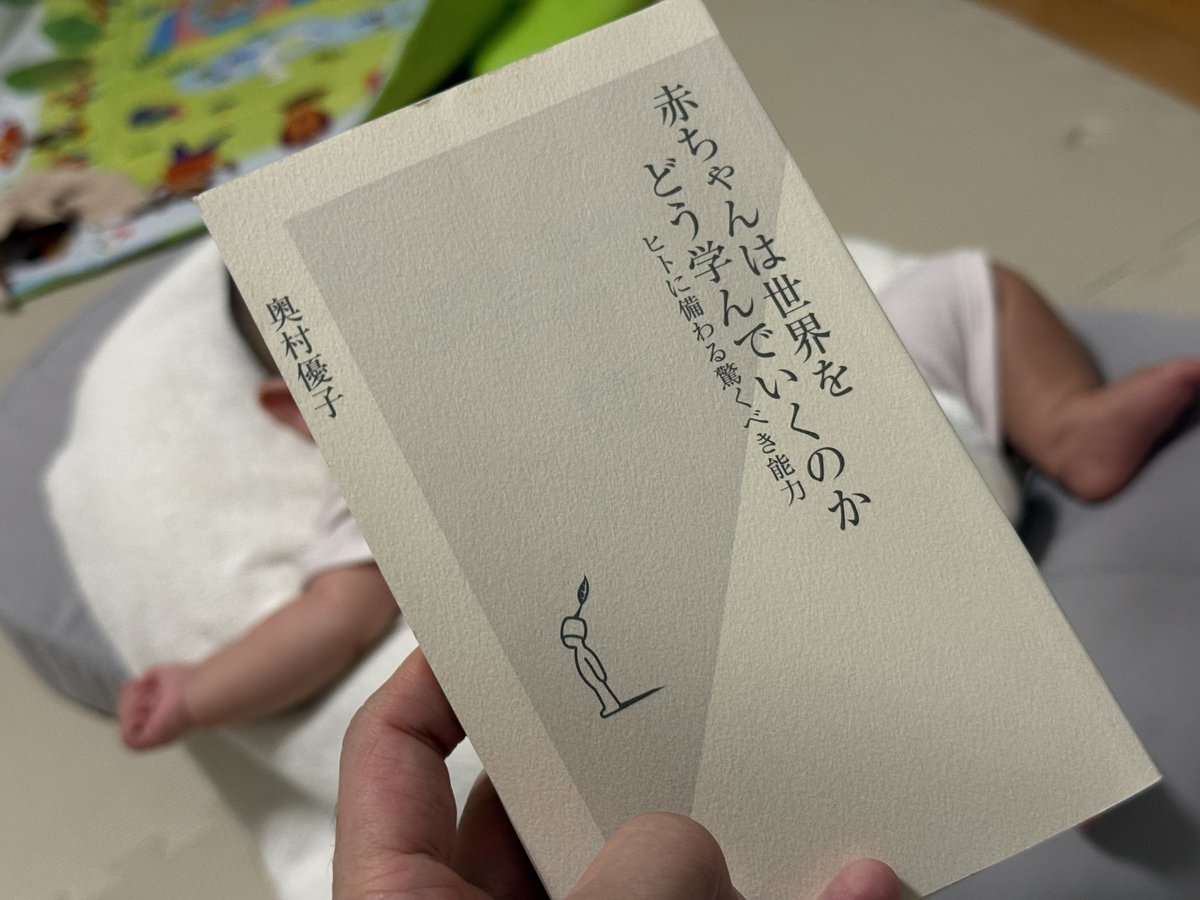 Xに投稿した「赤ちゃんは世界をどう学んでいくのか」の写真