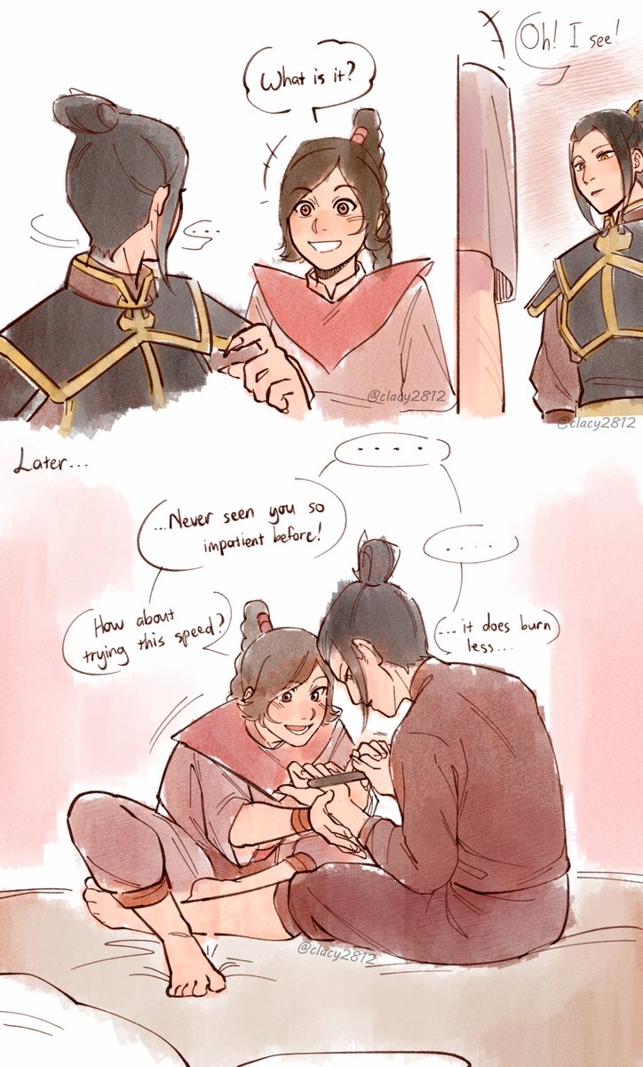 ClacyYe's tweet photo. It's to fight better, you know.

#tyzula #atla https://t.co/3GatptBinH