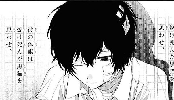 chapeudoranpo's tweet photo. minha coisa preferida dessa novel é que o dazai ainda não aprendeu a mascarar as reações dele então na maior parte do tempo ele só ta sendo um pirralho https://t.co/TEmlq97y4Z
