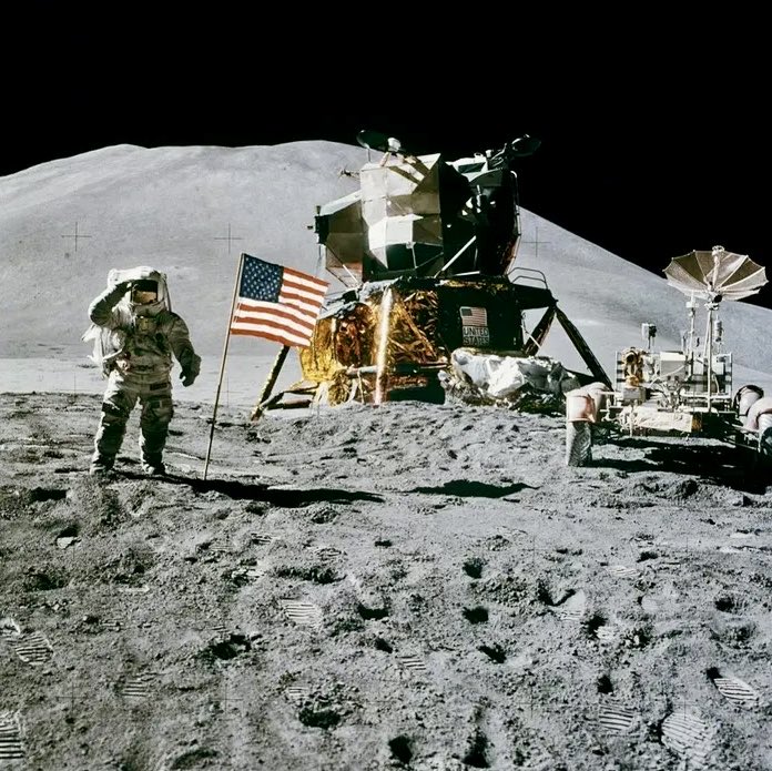 Kristof_Poland's tweet photo. The Moon Landing

Yes, some people think it was faked. The cameras, the studio, the flag that moved in a vacuum. The Soviet Union, which had every reason to expose a fraud, confirmed it was real. Moving on. Because the conspiracy theory is not the interesting thing about the moon landing. What happened after it is.

1. On July 20, 1969, two human beings stood on the surface of another world. They had left Earth four days earlier on a rocket with less computing power than a modern dishwasher, navigated 384,000 kilometers of space, landed on a surface nobody had ever touched, and came back. The engineering precision required was so extreme that an error of 0.1 degrees at launch would have missed the moon entirely. They didn’t miss. This is what the West was capable of when it still believed in itself.

2. "We choose to go to the moon not because it is easy, but because it is hard."
The most anti-Last Man statement in modern political speech. The deliberate choice of difficulty as a civilizational value. The acknowledgment that the purpose of a civilization is not comfort but reaching. Aristotle’s eudaimonia applied to an entire nation: not the pursuit of happiness but the pursuit of excellence, because that is what human beings are for.

3. We went six times. Then we stopped. Not because we couldn’t continue – the technology existed, the knowledge existed, the infrastructure existed. Because the will evaporated. The most extraordinary achievement in human history was followed by fifty years of not trying to repeat it. The last man walked on the moon in 1972. Nobody has been back. The civilization that did the impossible decided, within three years, that the impossible was sufficient and returned to the possible.

4. The moon landing was a Cold War project – the response to Sputnik, the demonstration that the free world’s system produced better results than the command economy. Which means it required an enemy to motivate it. The moment the Cold War ended, the motivation evaporated. The deepest lesson of 1969: the West needed the competition to reach. Without it, comfort proved sufficient. A civilization without a frontier stops reaching. The Fall of Rome, with better television.

5. Tocqueville predicted this in 1835. The great danger of democratic equality is not poverty or tyranny – it is the slow retreat into private pleasures, the withdrawal from civic ambition, the replacement of the great collective project with the management of individual comfort. The moon landing was the last great collective civilizational project the West attempted. The energy that produced it fragmented afterward. 1969 is the hinge. Everything after trends downward in civilizational ambition.

6. Every child who watched understood, without being told, that human beings were capable of something extraordinary. That the ceiling was higher than anyone had said. The moon landing was shown in schools for a generation as the answer to the question: what are human beings capable of? The question is no longer asked. No child watching Western screens today receives that message – they receive the opposite: that the world is ending, that the future is dangerous, that having children is irresponsible. The moon landing was a formation event. Its absence forms a generation that believes less is possible – because nobody showed them otherwise.

7. The only person currently attempting to restore the civilizational ambition of 1969 is a South African immigrant building rockets in Texas, being told by the same bureaucratic apparatus that stopped going to the moon that his timelines are unrealistic. The moon landing was a state project. Mars will be a private one. This is itself the civilizational statement: the state that once reached for the moon now regulates the man trying to reach for Mars. The civilization that put men on the moon in 1969 is spending 2026 arguing about who should have gone. Something happened between then and now.
The Fall of Rome explains what.