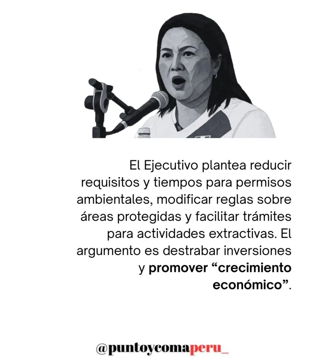 missdecao's tweet photo. "Keiko Fujimori busca cambiar las reglas ambientales.Un nuevo capítulo del modelo extractivo" https://t.co/B74EEJdqVN

Pide facultades legislativas por 120 días para implementar una serie de reformas.Recuerden quiénes están ahora mismo cabezando el senado.

No seas indiferente! https://t.co/9aQtpvXa71
