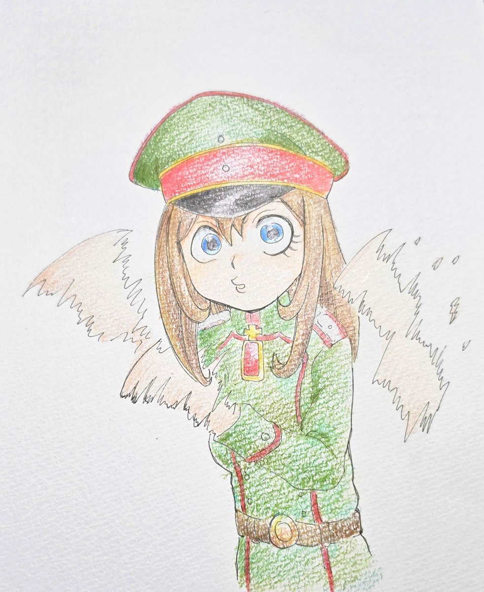 NSb6nIsyAnsROO7's tweet photo. チョコ🍫は戦場の希望。
　だから奪う。
　#幼女戦記 #ヴィーシャ #チョコは正義 https://t.co/gKllF3WbtS