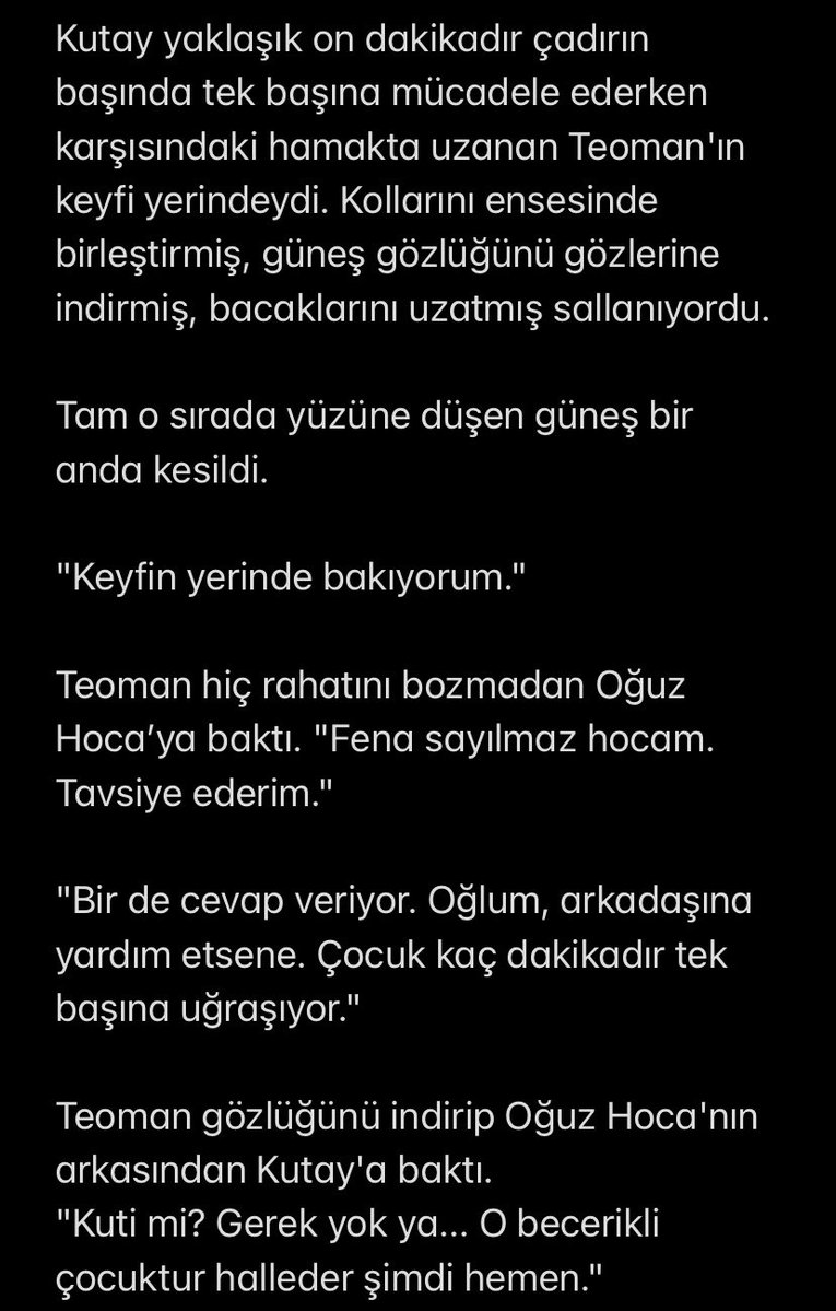 heyitszzme's tweet photo. oğuz hocam sonunda kırk yılın başı bir işe yaramaya karar verip şu garibanları okul gezisine çıkarıyor yazarken rahatladım

TeoDen One Shot: Kamp Günlükleri pt.1

bu hikayenin devamı için özellikle fikirlerinizi bekliyorum 🙏🏻

1 https://t.co/iPT8mWXKmn