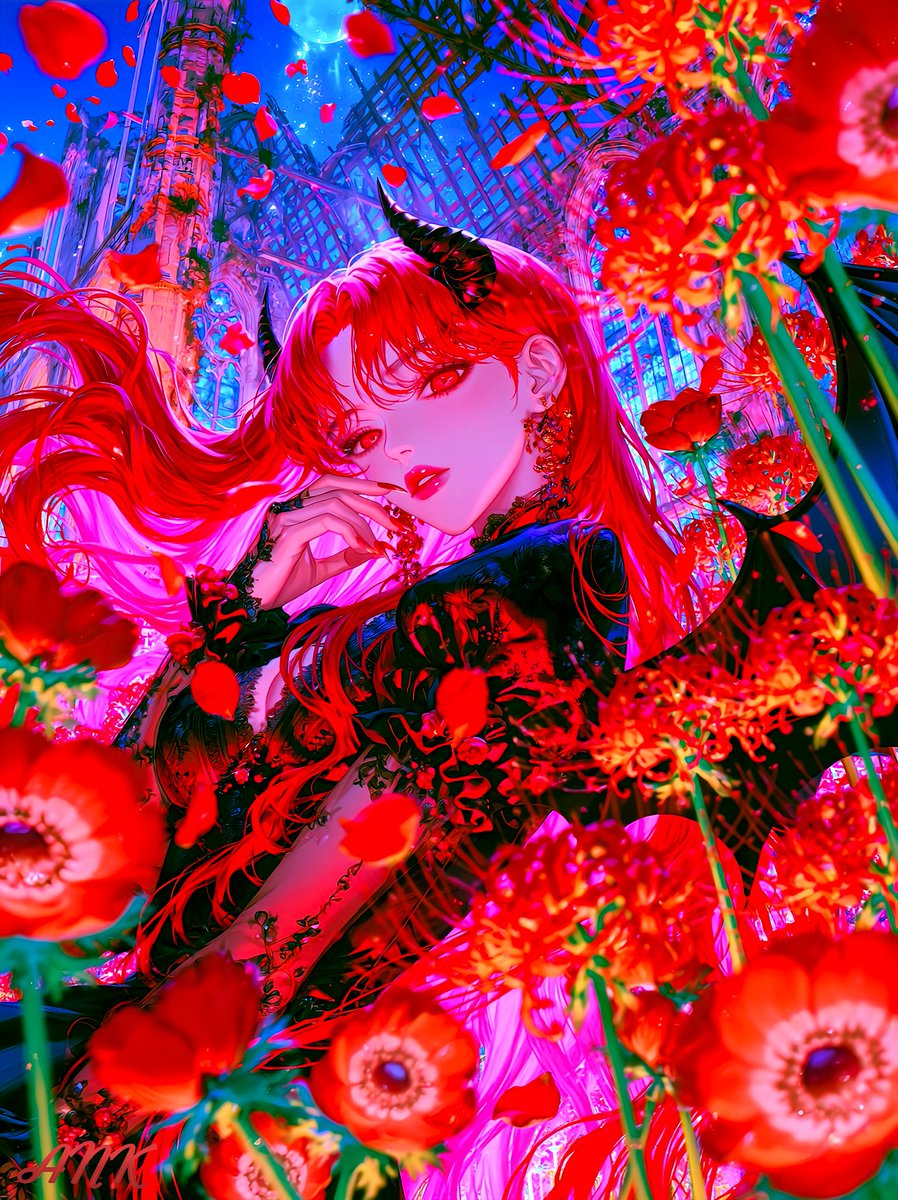 【red】絵　写真プリント　額装可　aiアート　Midjourney 本日の赤髪ちゃん August 4, 2026 Midjourney 8.2