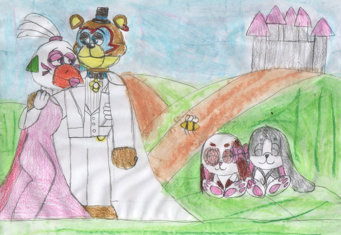 savaloja12's tweet photo. Schnuffel und Schnuffelienchen 2: Die Bezaubernde Prinzessin but it's FNAF SB
https://t.co/Hc9rAMydXw
#fivenightsatfreddys #fnaf #chica #fnafchicathechicken #chicathechicken #fnaffanart #freddyfazbear #fnaffreddy #fnaffreddyfazbear #freddica https://t.co/1HmAkjUaFa