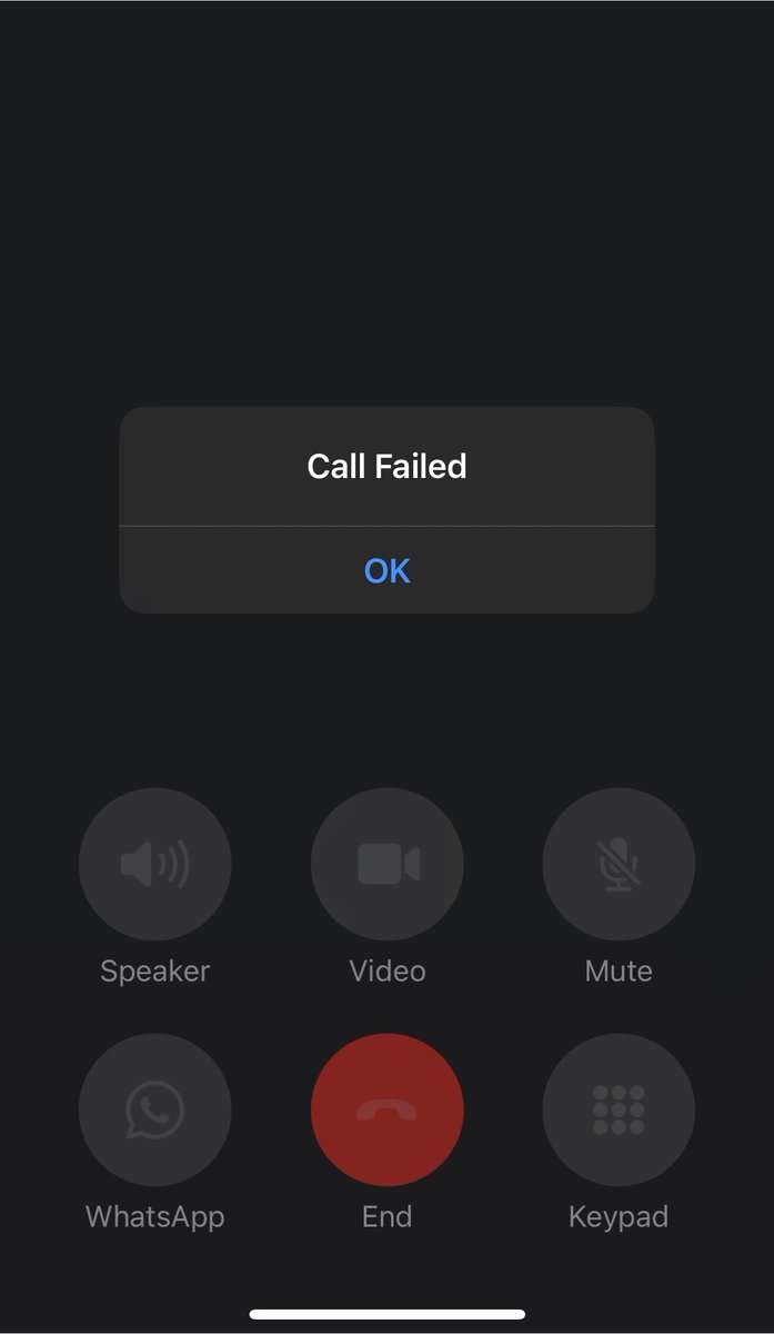 etheerreal's tweet photo. pls @WhatsApp do better. tiap on call baru brp detik lgsg call failed 

ada yg sama wa call failed mlu 😭😩 https://t.co/760D1i1rB6