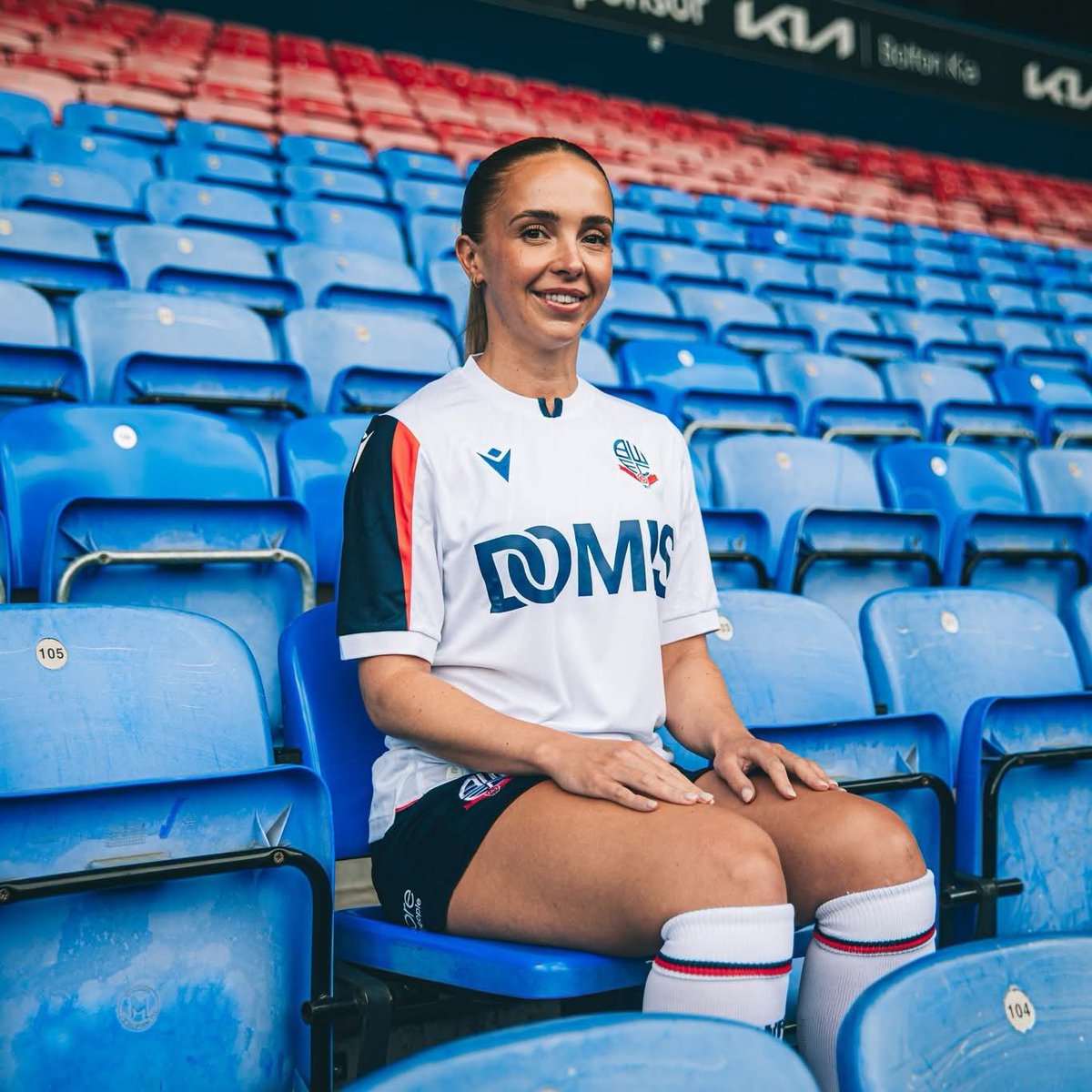bwfcrg's tweet photo. We’re thrilled to announce our sponsorship of @OfficialBWFCW midfielder @gracevella8 for the season ahead! 🤍💙
We can't wait to see her in action this season.
Welcome to the Remembrance Group family, Grace!
#BWFC #BoltonWanderers #WanderersWomen #MissKick https://t.co/IrNs0twZ5W