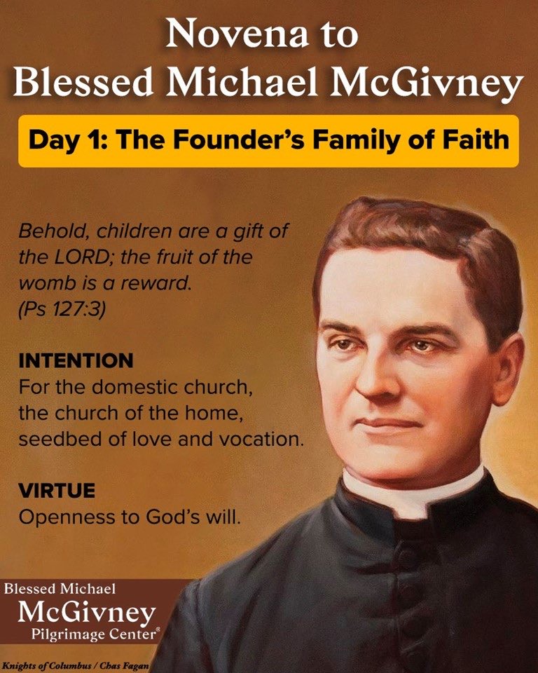IbacachePE's tweet photo. DAY 1 – The Founder’s Family of Faith
 
Behold, children are a gift of the LORD; the fruit of the womb is a reward (Ps 127:3).
 
INTENTION: For the domestic church, the church of the home, seedbed of love and vocation.
 
VIRTUE: Openness to God’s will. https://t.co/H9lj6EDhHZ