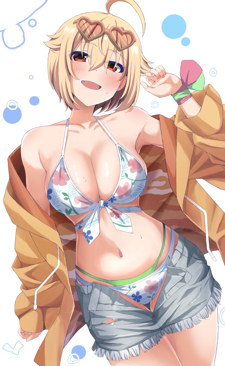 haruki678's tweet photo. 夏なので水着つばさ https://t.co/84DGYpHwoM