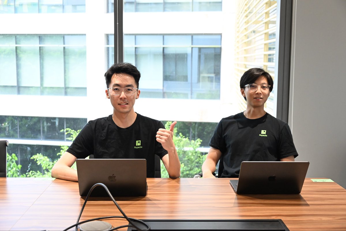 NTUsg's tweet photo. Robots in training: #NTUsg spin-off Ropedia has raised US$22 million in a pre-Series A round, bringing its total funding to US$30 million.

Ropedia was co-founded by #NTUsgAlumni CEO Chen Zhaoxi and CTO Hong Fangzhou, along with Assoc Prof Liu Ziwei from NTU’s College of Computing and Data Science (@NTU_ccds). Assoc Prof Liu serves as the company’s Chief Scientist.

Ropedia’s wearable technology captures real-world human activity and turns it into training data for robots and physical AI systems. The new funding will support data collection in Southeast Asia and North America, device production, as well as AI research and engineering.

#NTUsgInnovation #NTUsgResearch #AIatNTUsg #AI