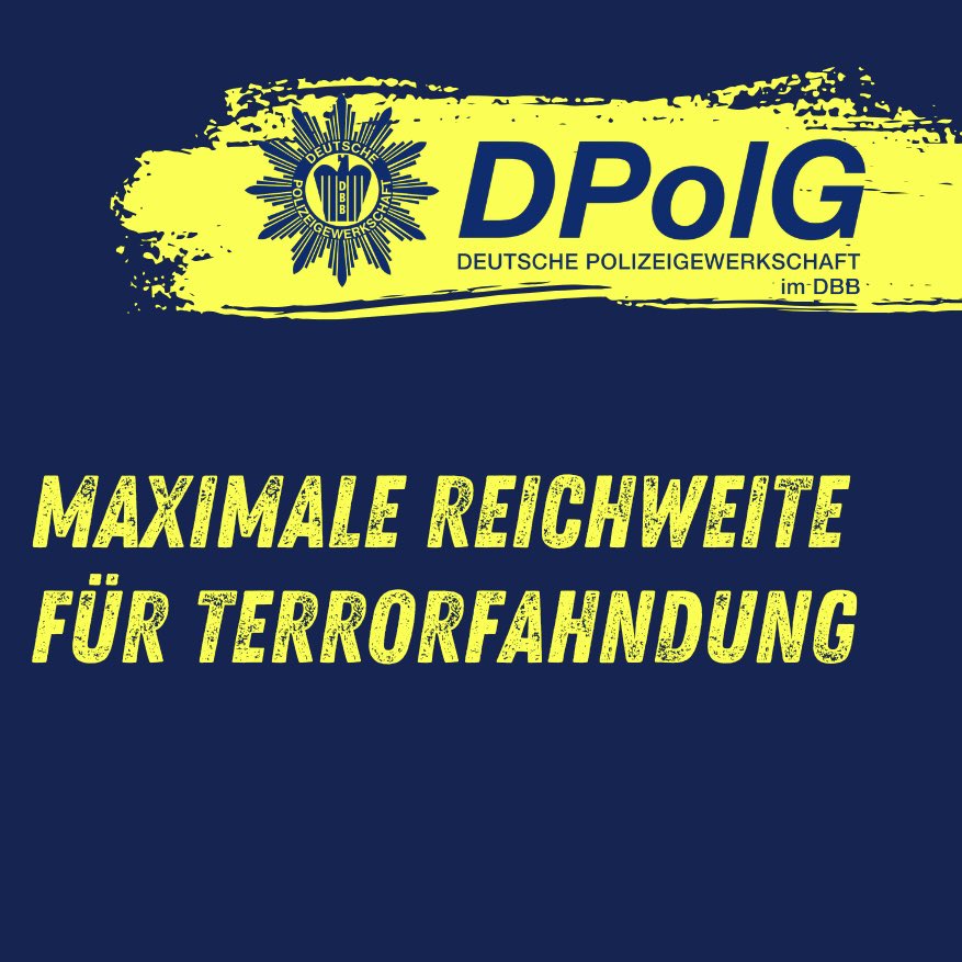 DPolGBerlin's tweet photo. 🚨 Maximale Reichweite für Terrorfahndungen! Wir fordern praxistaugliche Regeln für digitale Öffentlichkeitsfahndungen.  Fahndungsfotos müssen direkt über die offiziellen Social-Media-Kanäle der @polizeiberlin veröffentlicht werden können. ➡️ https://t.co/NvjhekX912 https://t.co/sxuBCCiKfR